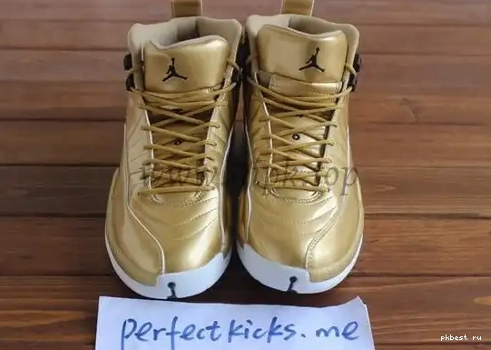 Authentic Air Gold 12 Jordan Pinnacle 0513